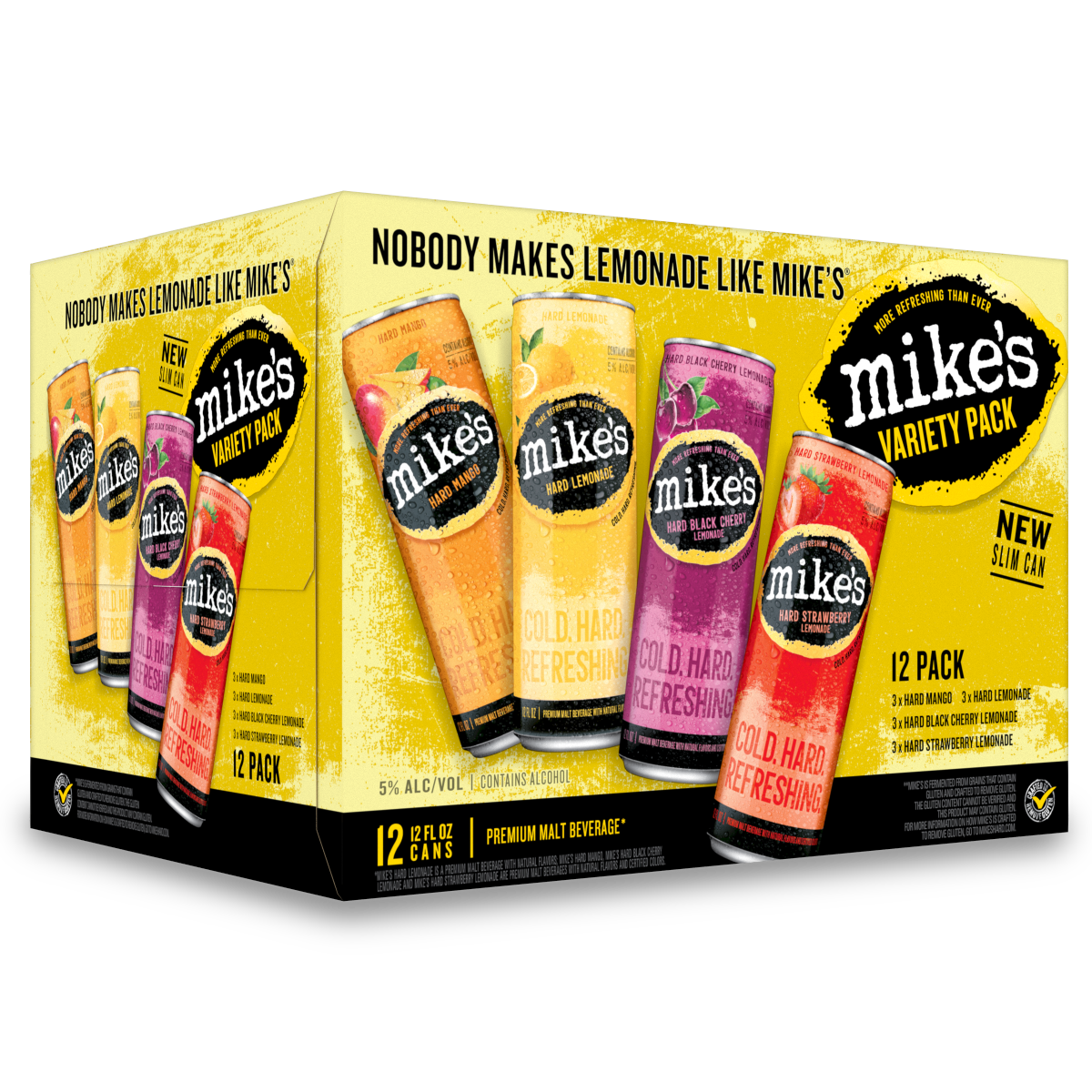 Mikes Hard Lemonade Variety Pack | 12oz Cans - 12 Pack