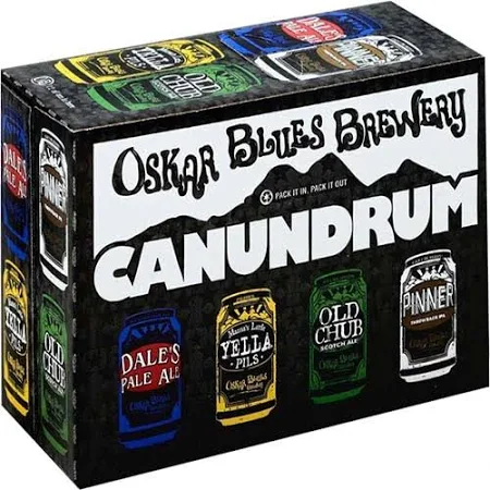 Oskar Blues Canundrum Variety Pack: 15 Craft Beers in 12 oz Cans