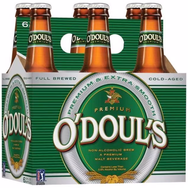 O'Doul's Non-Alcoholic Beer 6 Pack - Crisp, Full-Bodied, & Refreshing