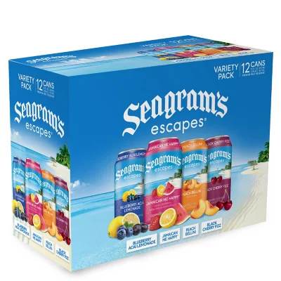 Seagram's Escapes 12 Pack - Variety of Flavors in 12 Oz Cans
