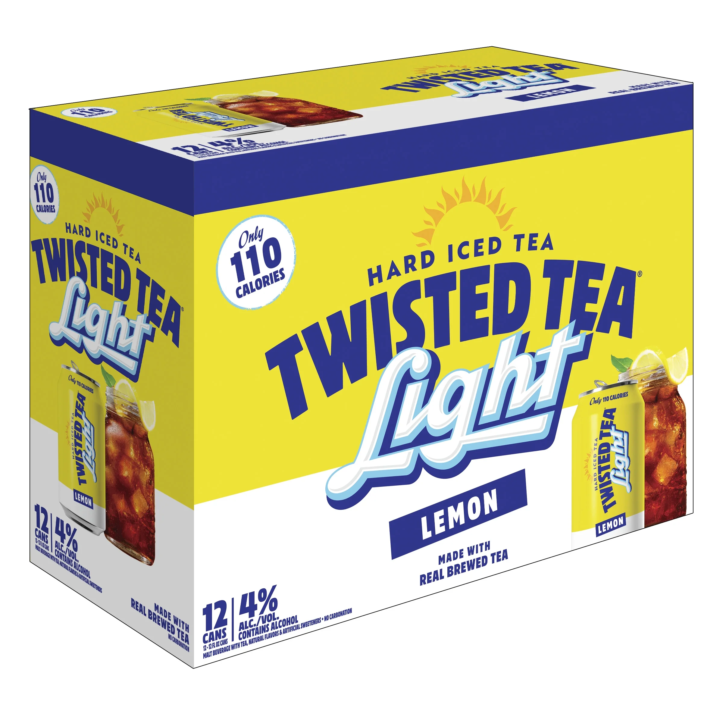 Twisted Tea Light: 12 Pack, 12 Oz Cans | Refreshing, Light Iced Tea with a Twist