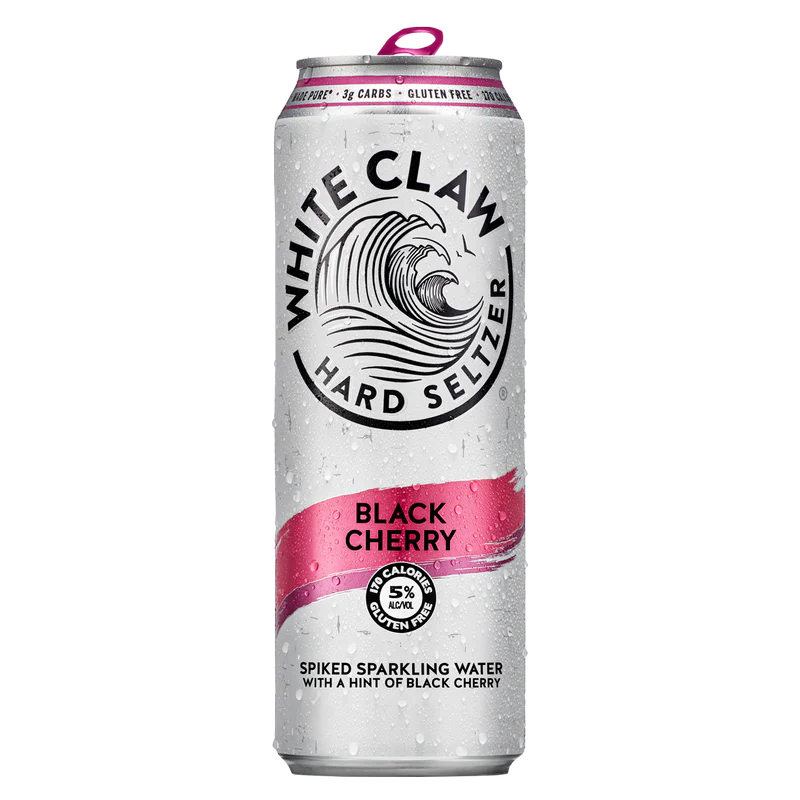 White Claw Black Cherry Hard Seltzer - 19.2 oz Single Can
