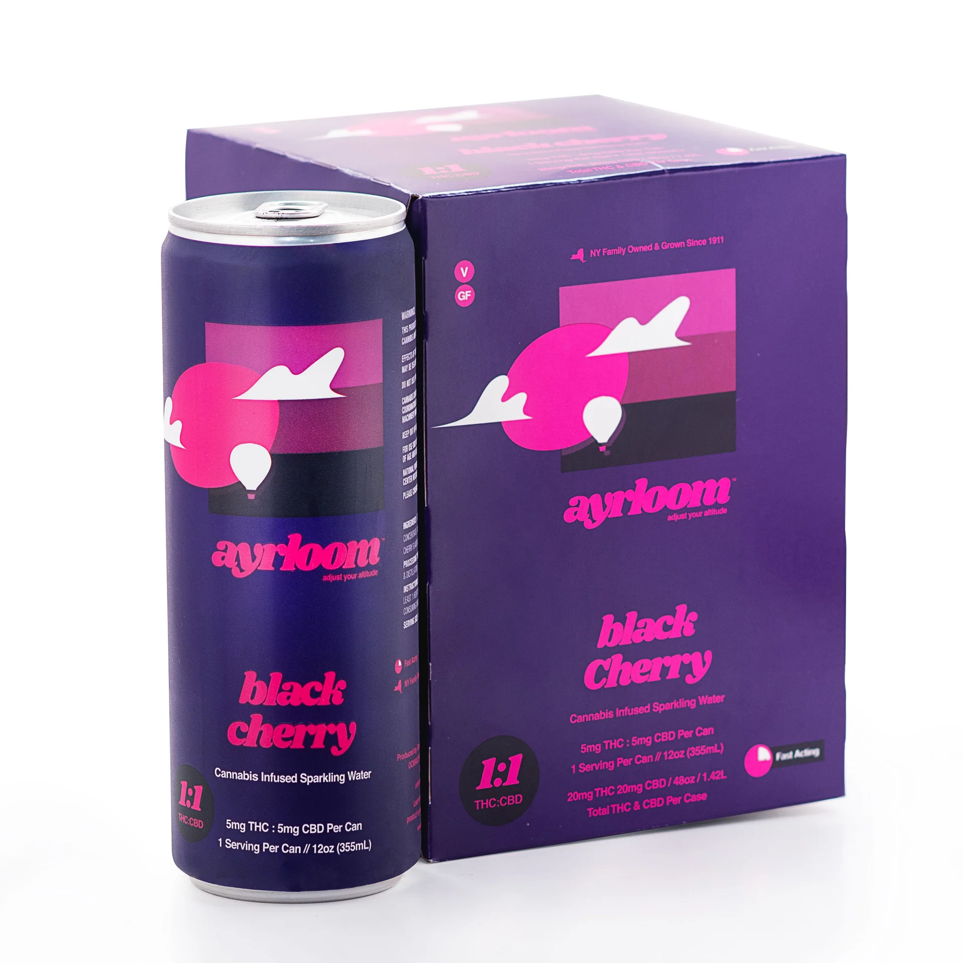 AYRLOOM Black Cherry 5/5 MG 4-Pack – 12 Oz Cans