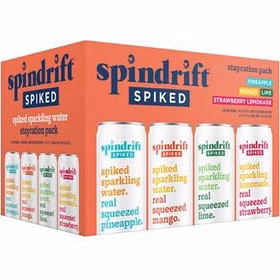 SPINDRIFT SPIKED VARIETY STAYCATION - Real Fruit Hard Seltzer 12 Pack
